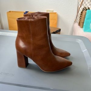 Madden Girl Cognac Booties